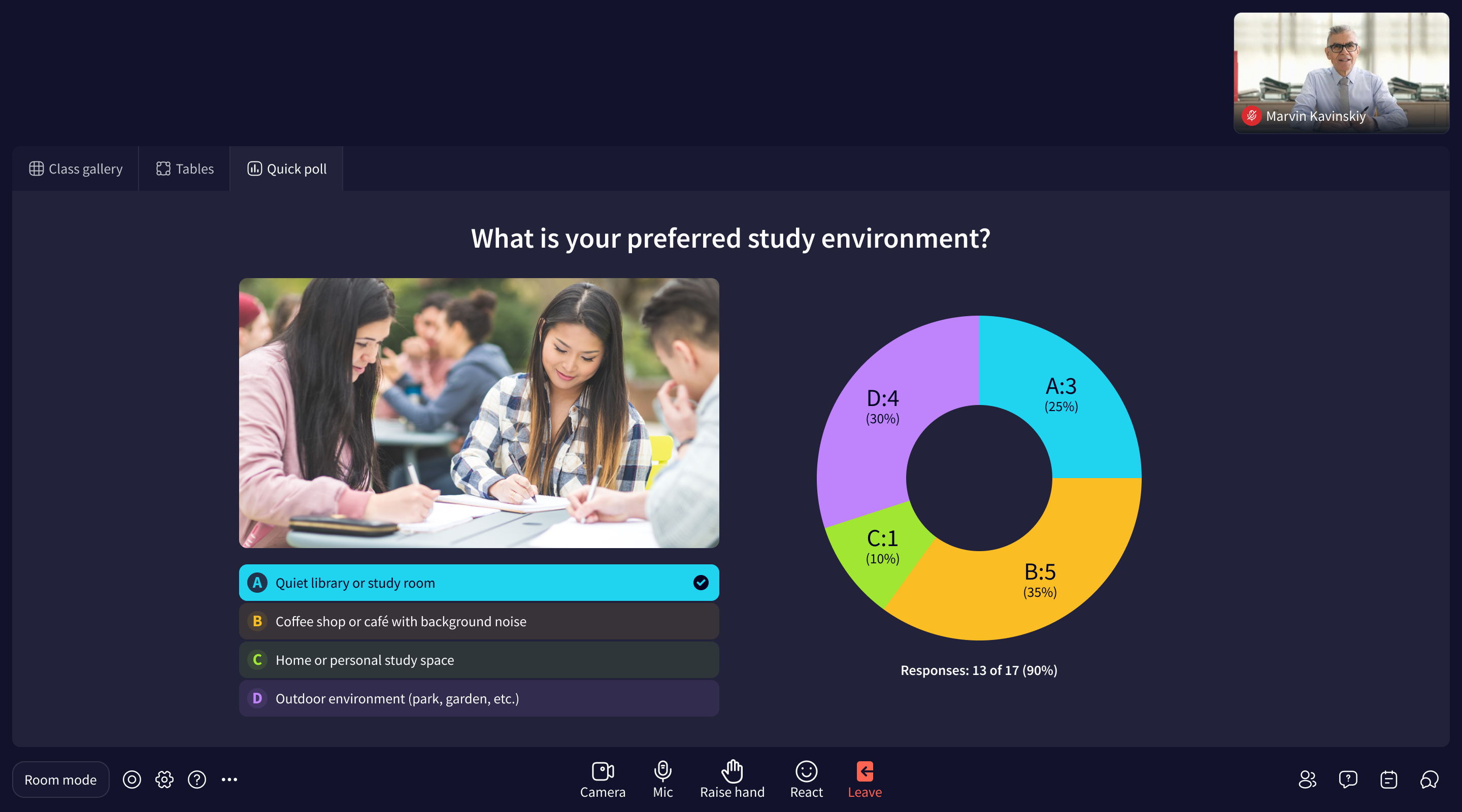 AI polls and quizzes